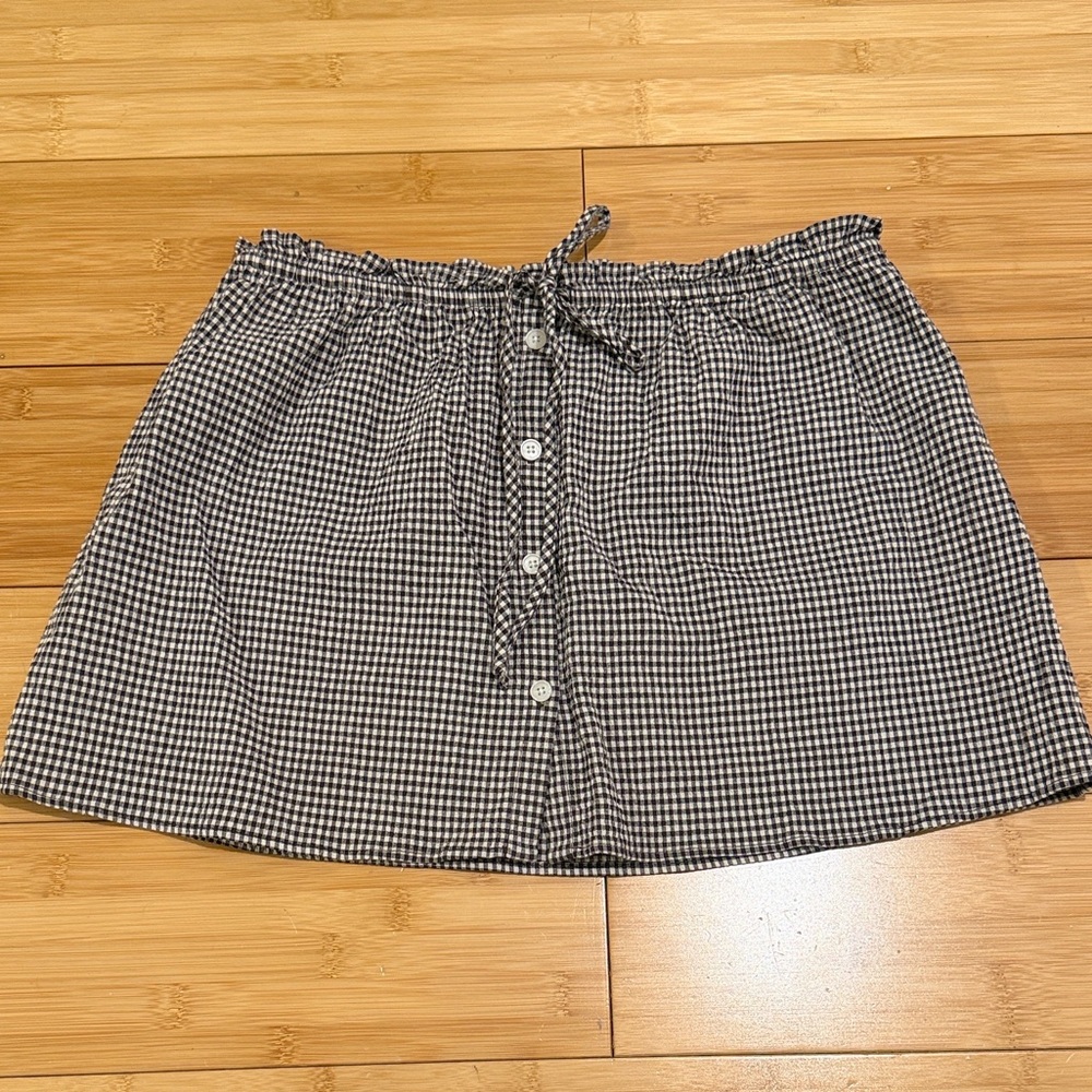 Zara Gingham Mini Skirt - Picture 2 of 5